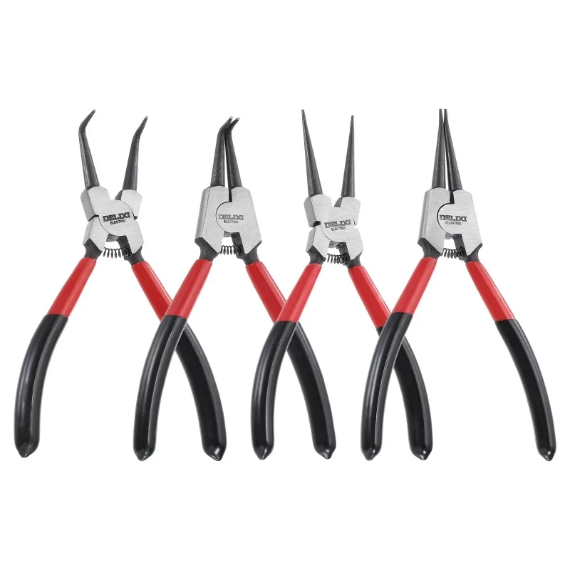 

1 шт., 5-дюймовые плоскогубцы двойного назначения промышленного класса с стопорными кольцами для внутреннего и внешнего использования, маленькие плоскогубцы с пружинным стопорным кольцом, 2025 г.