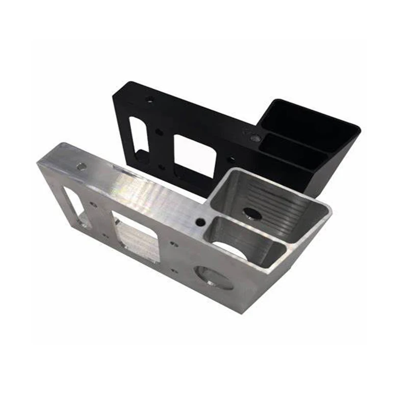 CNC Machining Custom Anodized Aluminum Alloy Mechanical Mount, Special-Shaped Connecting Block, Multi-Functional Base