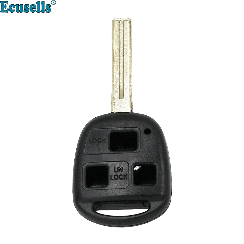 

3 Buttons Remote Key Shell for Lexus ES300 GS300 GS400 GS430 GX470 IS300 LS400 LX470 RX300 SC430 short TOY48 uncut blade