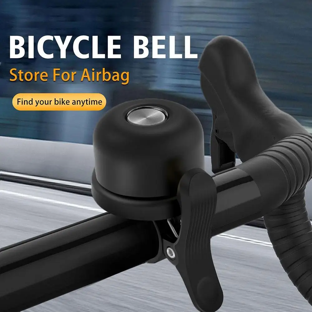 Metal Bike Bell for AirTag Case Hidden Bike Mount Holder GPS Tracker Bike Bell Anti-Theft for 0.87''/22.2 Diameter Handlebar