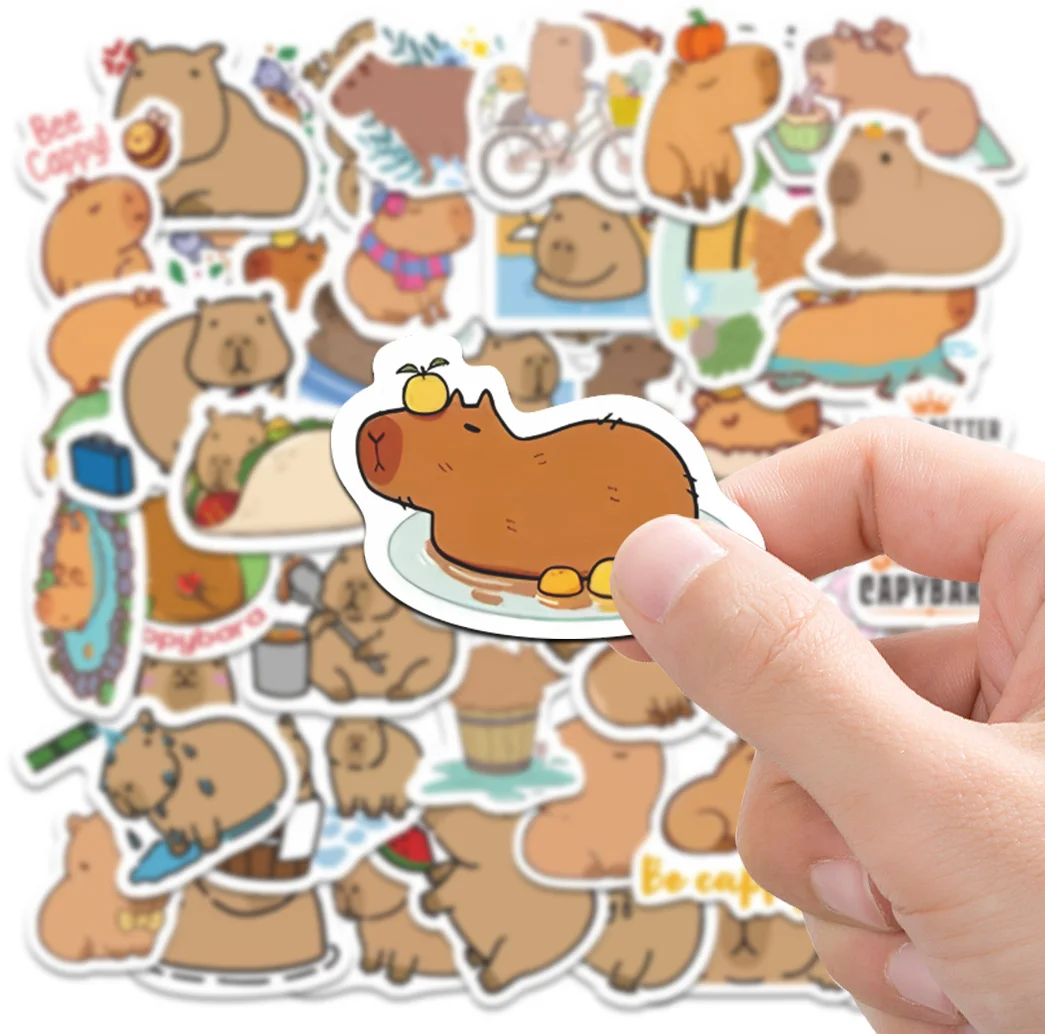 50 stuks Capibala-stijlstickers