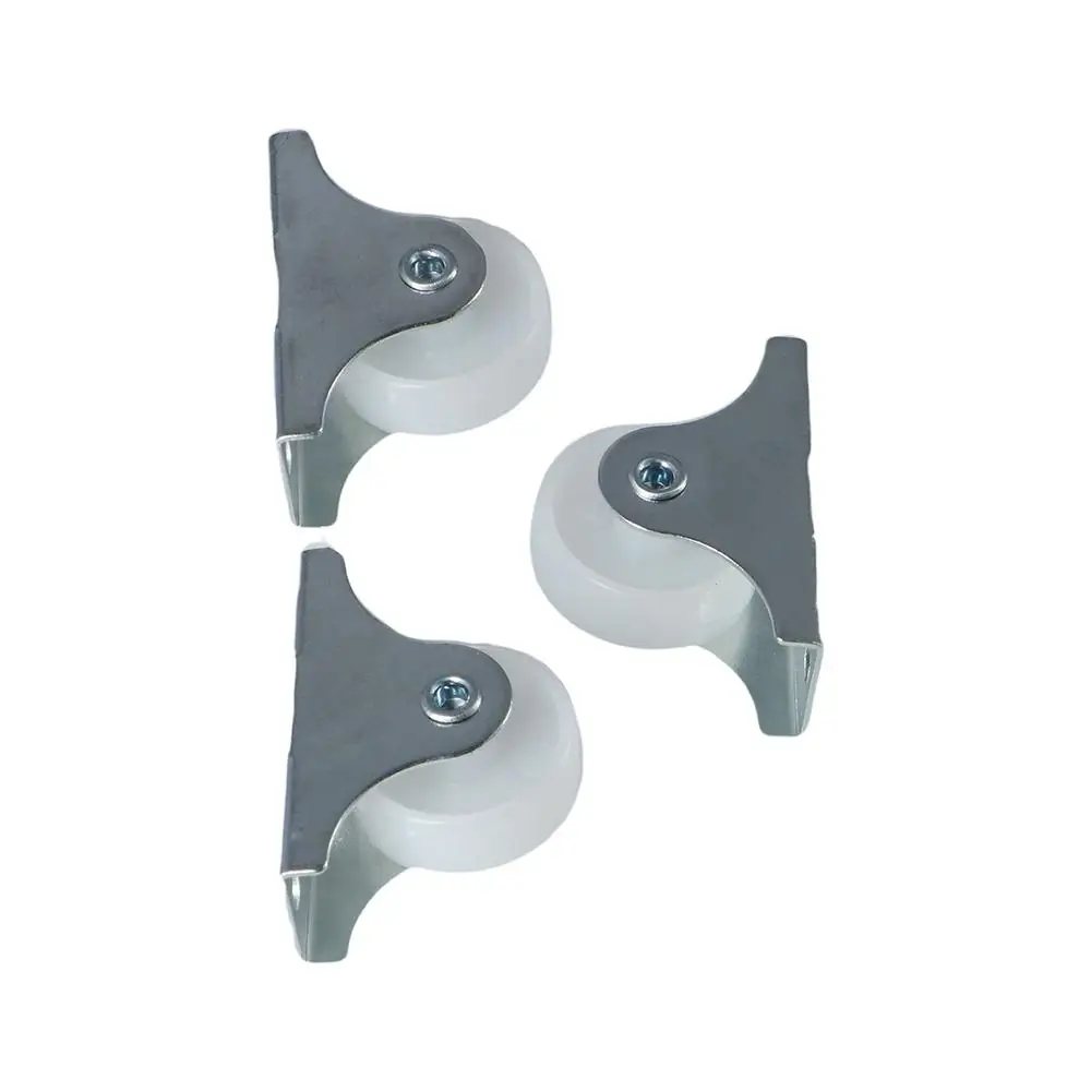 1inch 4Pcs Non Swivel Directional Guide Wheel Mute Hardware Accessories Drawer Caster Rail Wheel Furniture Caster Fixed Caster