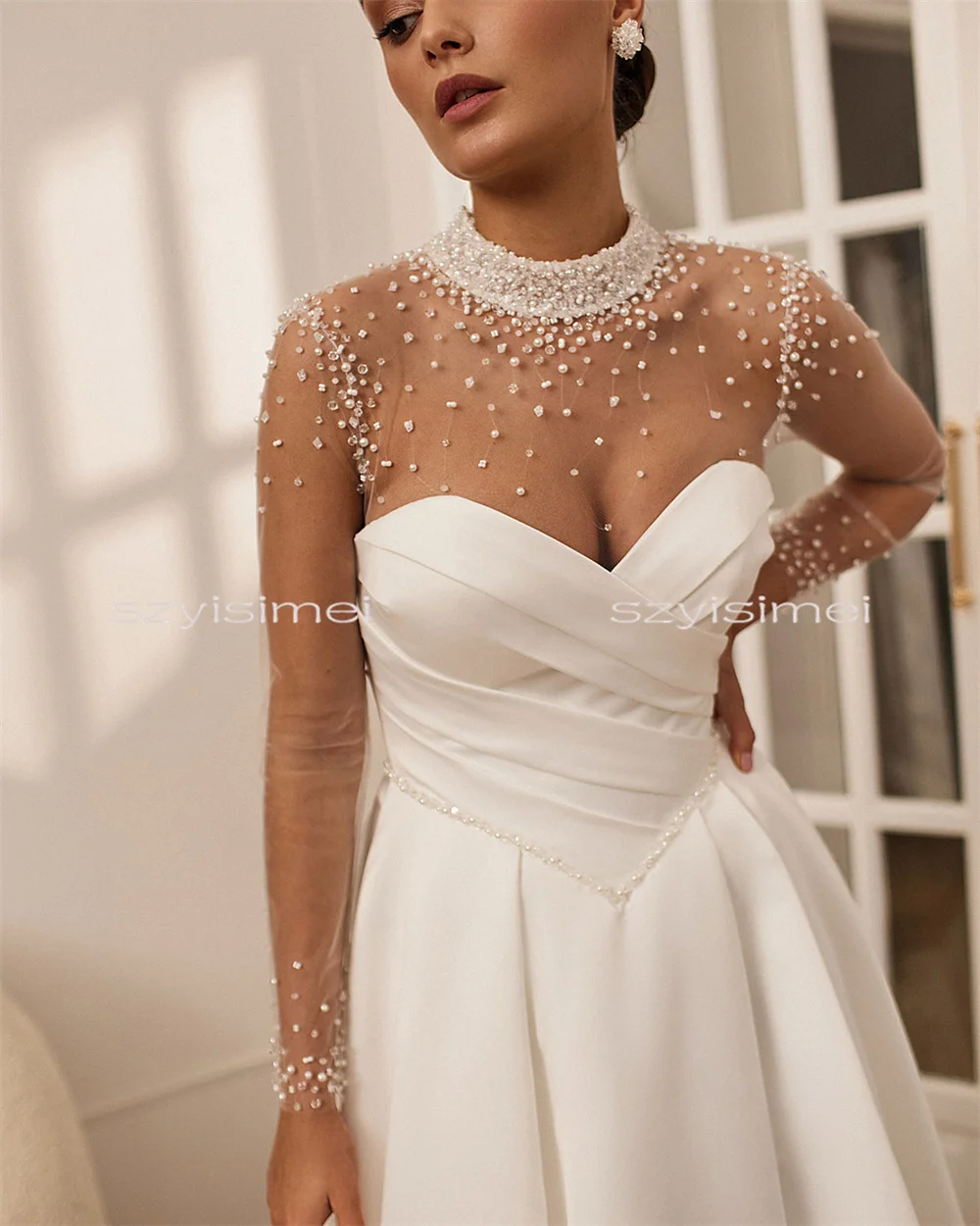 Sexy White Wedding Dresses 2025 A Line Bridal Dresses For Wedding Custom Made Bridal Gown amanda’s novias Official