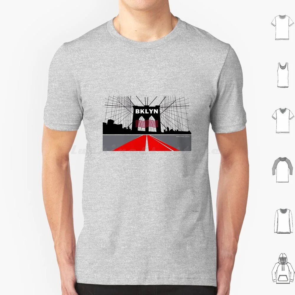 Brklyn T Shirt Cotton Men Women DIY Print Brooklyn Brooklyn Bridge New York Tourist Paul Auster New York Trilogy Biro Biro