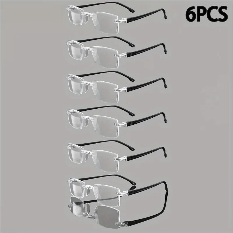 6PCS Blue Light Blocking Glasses for Men Women Computer Gaming Glasses TV Glasses Lightweight Anti-Glare Eyestrain