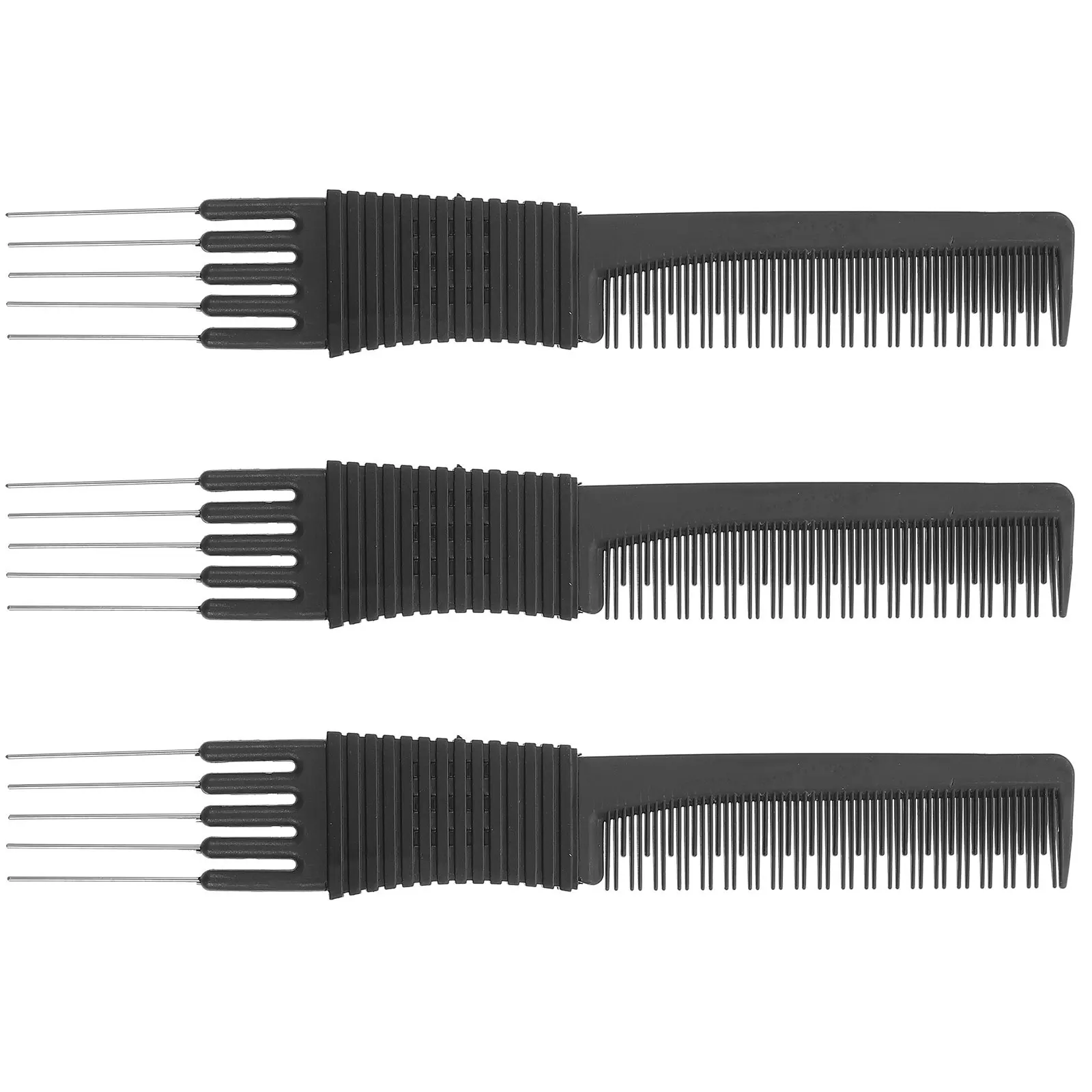 

3pcs Durable Plastic Wire Combs for Women Plastic Hair Comb Styling Anti-static Tooth Comb Rat-tail Hair Tools