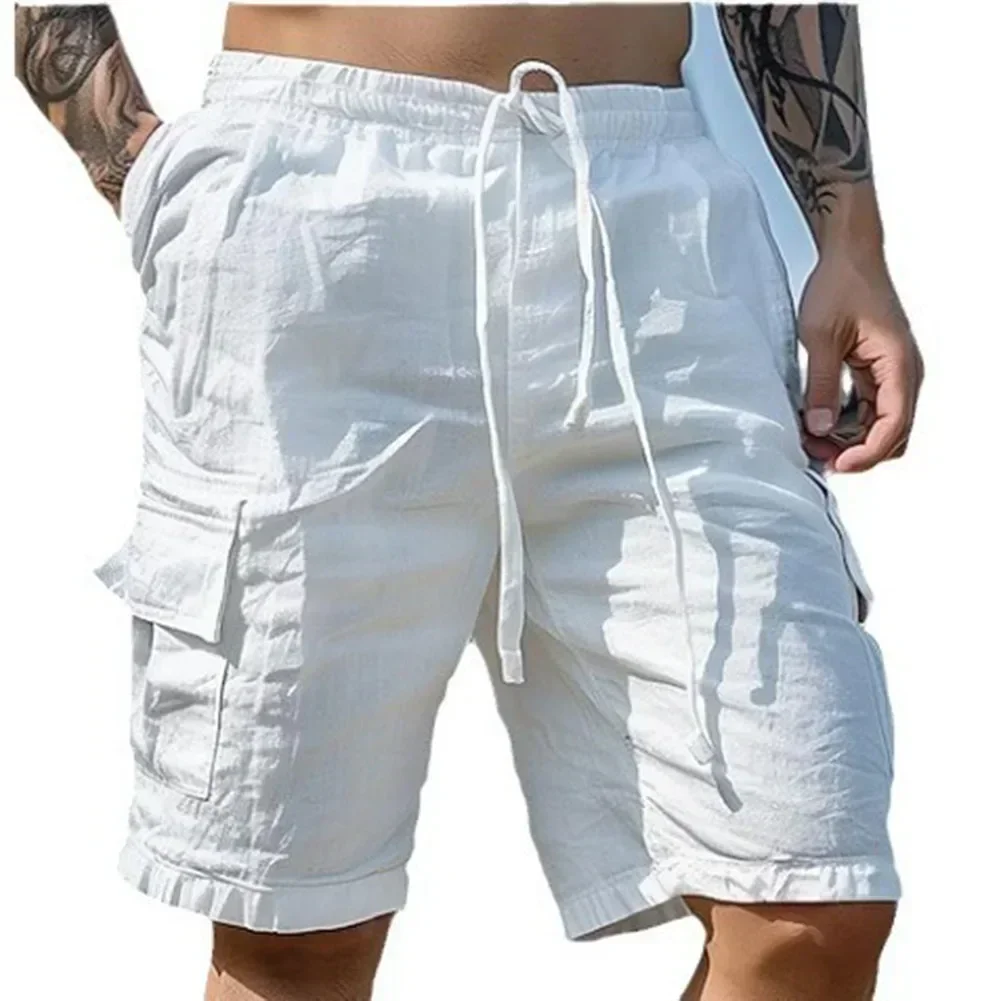 For Holiday For Beach Loose Fit Shorts Mens Cargo Shorts Beach Street Casual Style Medium Stretch Polyester Fabric