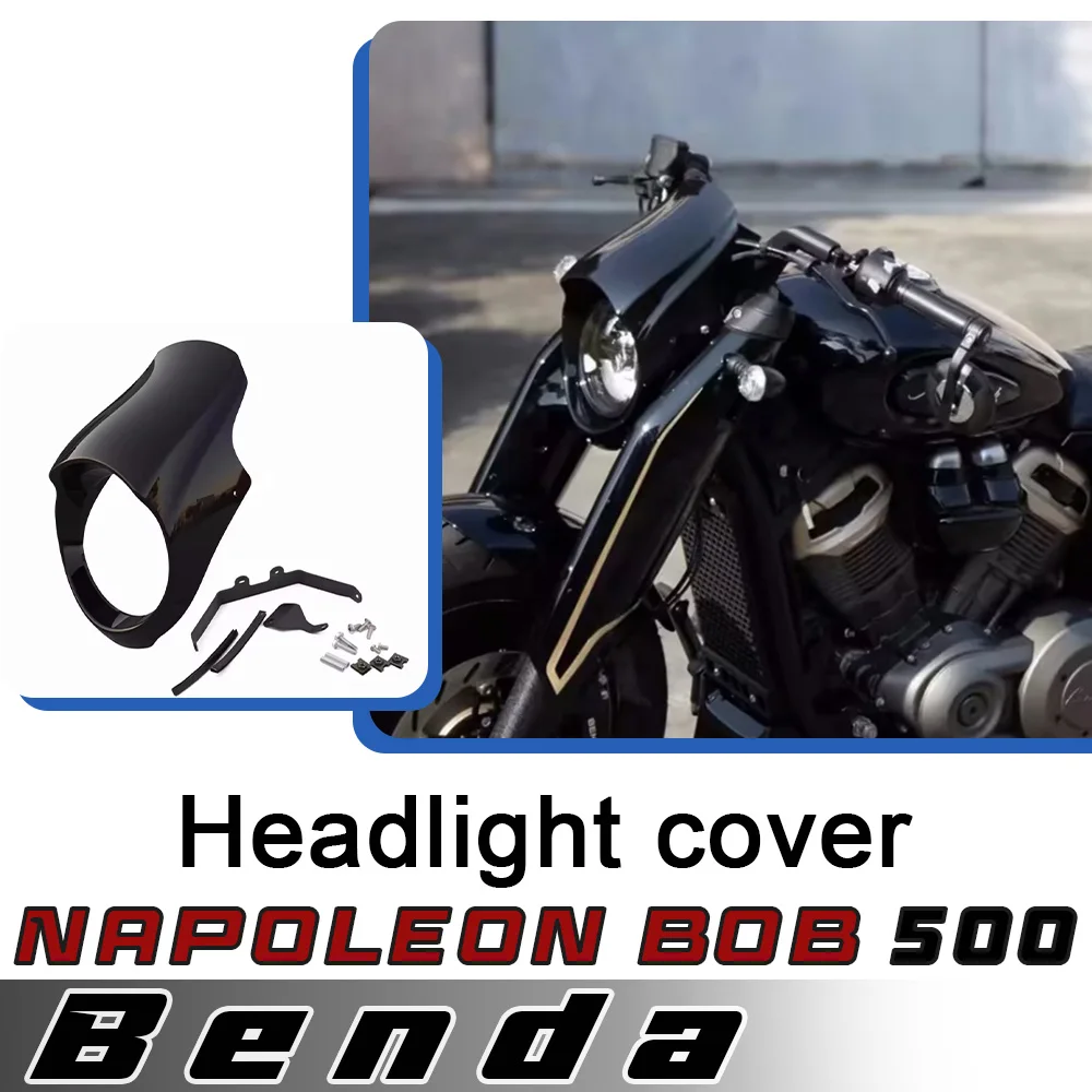

For BENDA Napoleonbob 500 pig head cover non-destructive straight up headlight cover car hood decorative cover