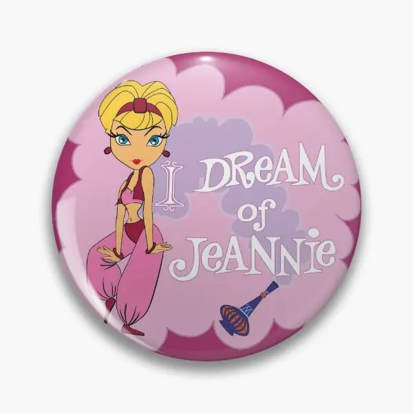 I Dream Of Jeannie 4  Soft Button Pin Metal Cartoon Funny Jewelry Cute Creative Gift Badge Lapel Pin Clothes Fashion Decor Women