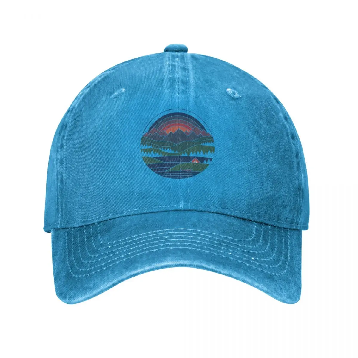 The Lake at Twilight Baseball Cap Hat Beach Uv Protection Solar Hat Women's 2025 Men's