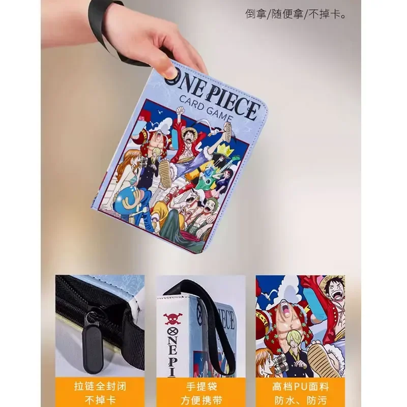 400PCS ONE PIECE Card Album Book TCG Series 3 Card High-capacity 4 Grid Zipper Collection Book Storage Book Boys Birthday Gifts