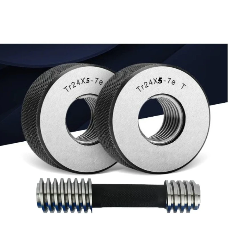 Tr24*5 Ring Gauge T+Z Tr24*5 Plug Gauge 7H 7E Measuring Tools High Precision Set Plug Ring Gauge