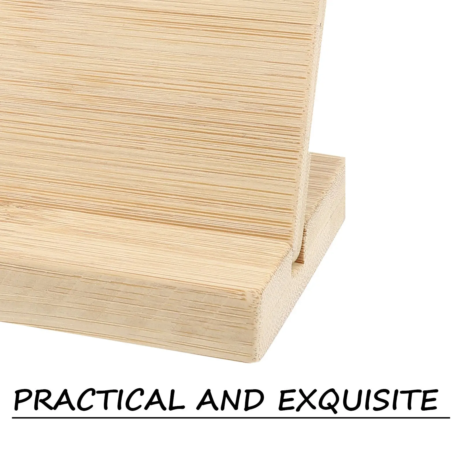 Bamboo Board Display Name Plate Plaque Desktop Blank Sign Office Identification