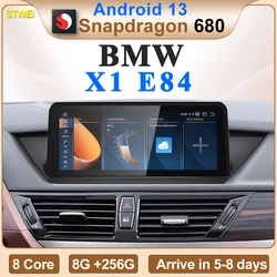 STWEI 2024 New ID6 ID7 ID8 Android 13 Qualcomm680 Snapdragon6225 8GB 256GB 10.25inch For BMW X1 E84 Car Wireless CarPlay AUTO