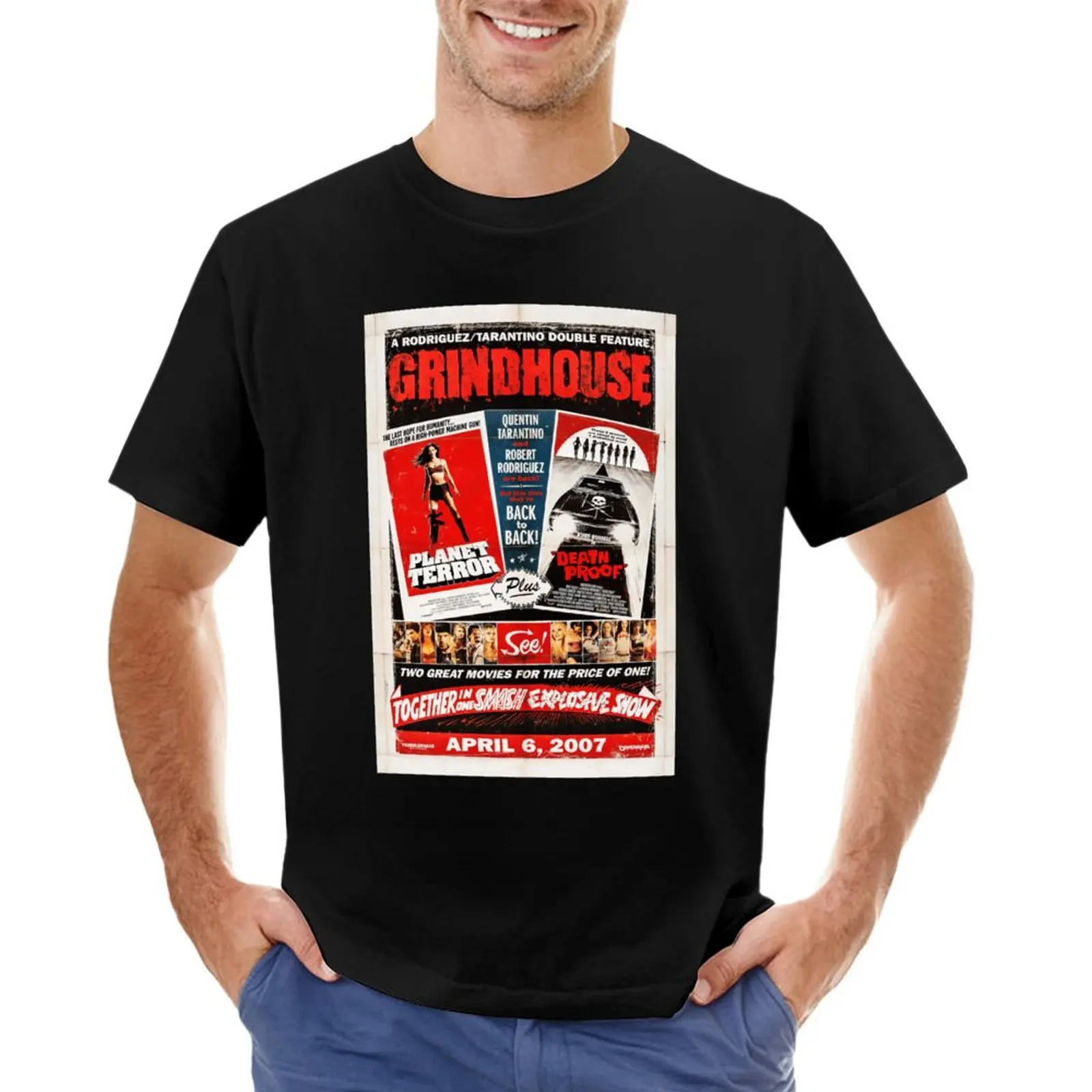 

Grindhouse T-shirt plain shirts graphic tees customs mens t shirt
