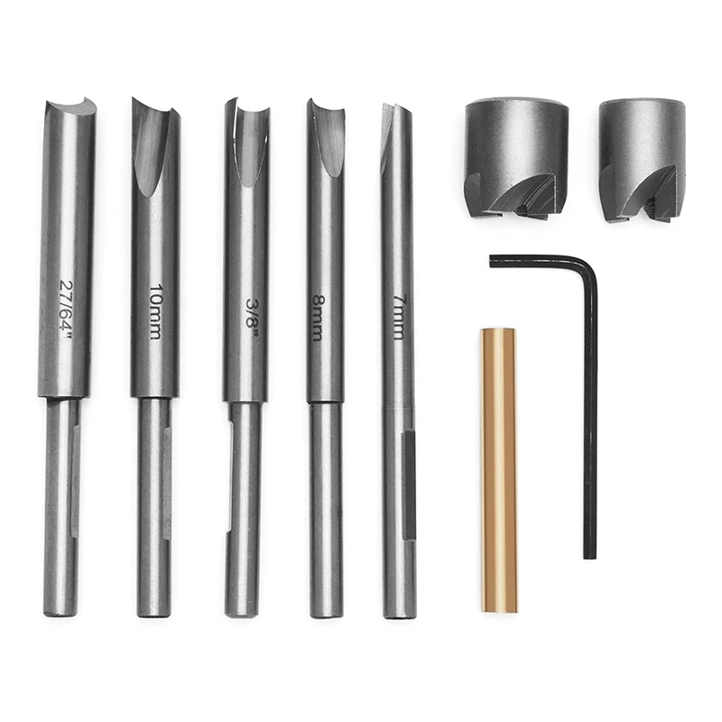 

10 Piece Pen Mill Set, As Shown High Speed Steel For Pen Kits For Woodworking Pen Kits