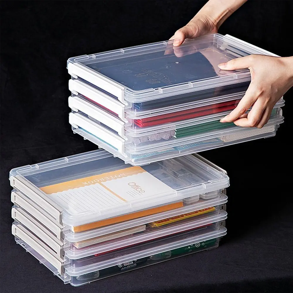 

Office Supplies Desk Organizer Photocards Classification Box Documents Box Certificates Storage Box File Organizer Box