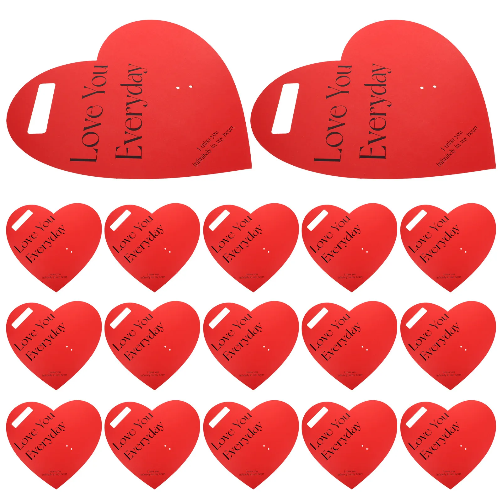 

20Pcs Flower Bouquet Sleeve Wrap Paper Romantic Red Rose Packaging Sheet with Card-Style Box for Valentine's Day Gift Florist