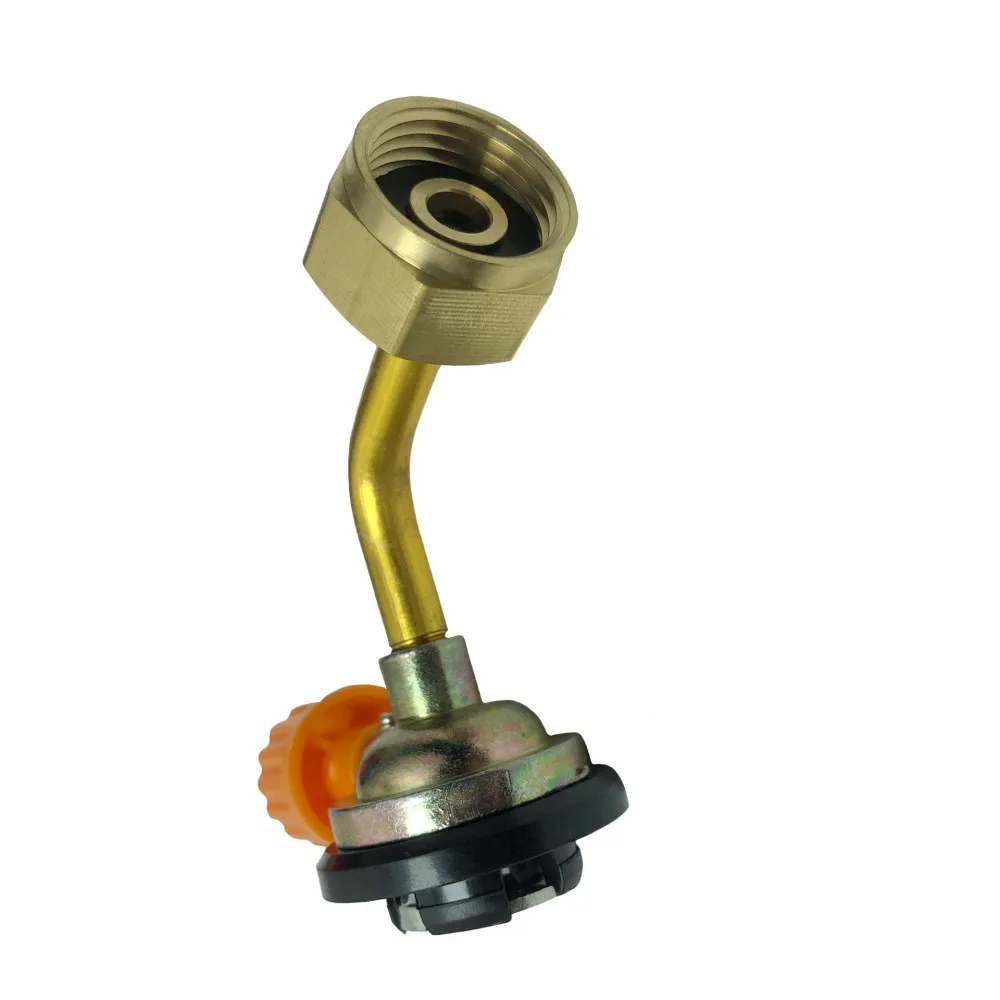 Portable Gas Refill Adapter For Outdoor Camping Stove Split Type Connector For Russian German Standard Canister