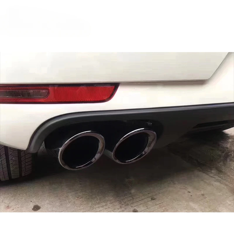 FOR Porsche Macan Black exhaust pipe stainless steel 304 Tail throat 2014-2017