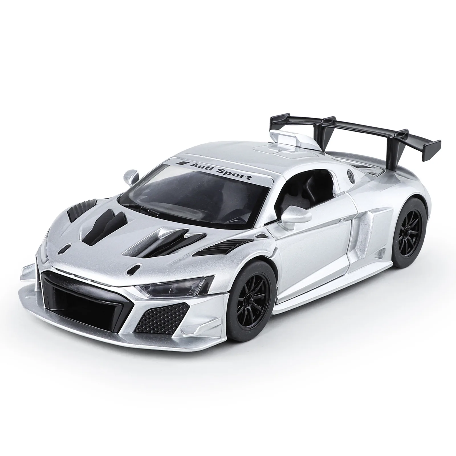 1:24 ออดี้ R8 LMS GT3 ซุปเปอร์คาร์รถรุ่นไดคาสและของเล่นรถยนต์สะสมรถของเล่นเด็กของขวัญวันเกิด