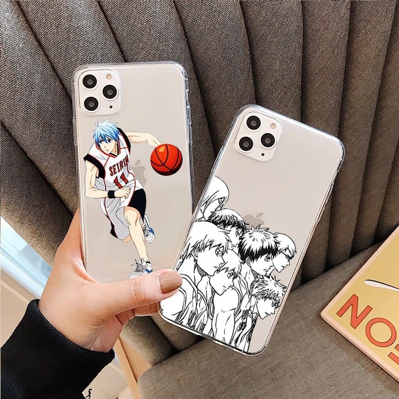 Funda de Anime Kuroko No Basket para Apple iphone 13Mini 11 12 13 14 15 16 Pro Max 15 16 Plus, funda transparente suave para teléfono