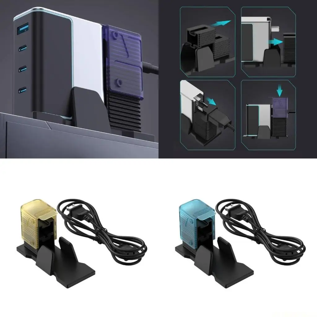 

E56B Universal Desktop Adapter Stand GaNs Stand for 140W for Travel and Desk Use