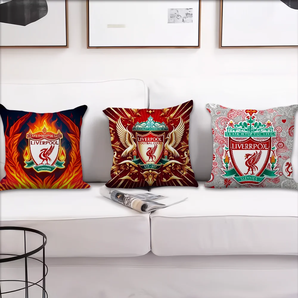 Funda de almohada de moda COOL L-Liverpool F-FC, cojín suave y cómodo para decoración de sofá, hogar y oficina y fundas protectoras