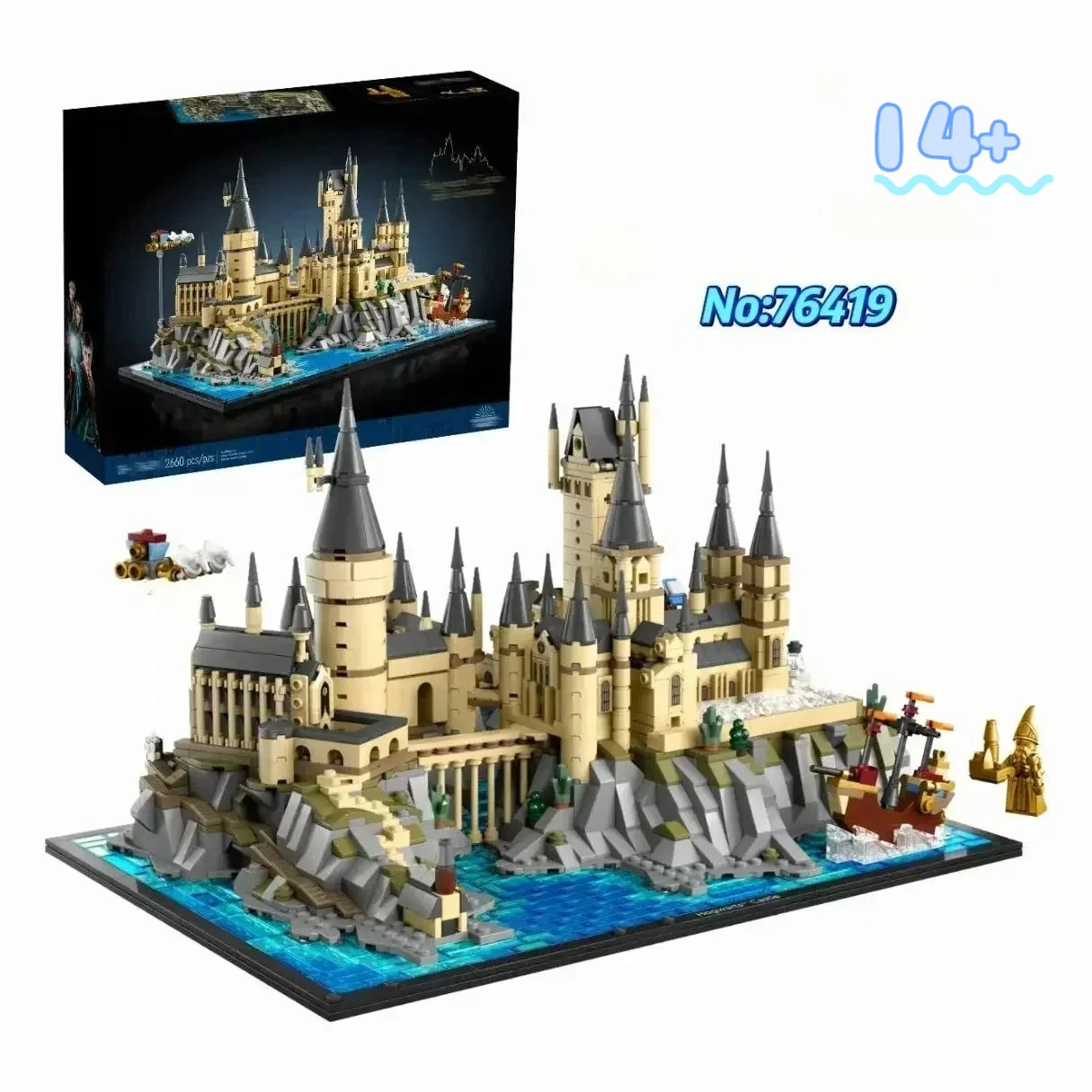 

Disney In Stock 76419 Hogwarts Castle & Courtyard Building Blocks Magic Replica Gift for Fans & Holiday Celebration