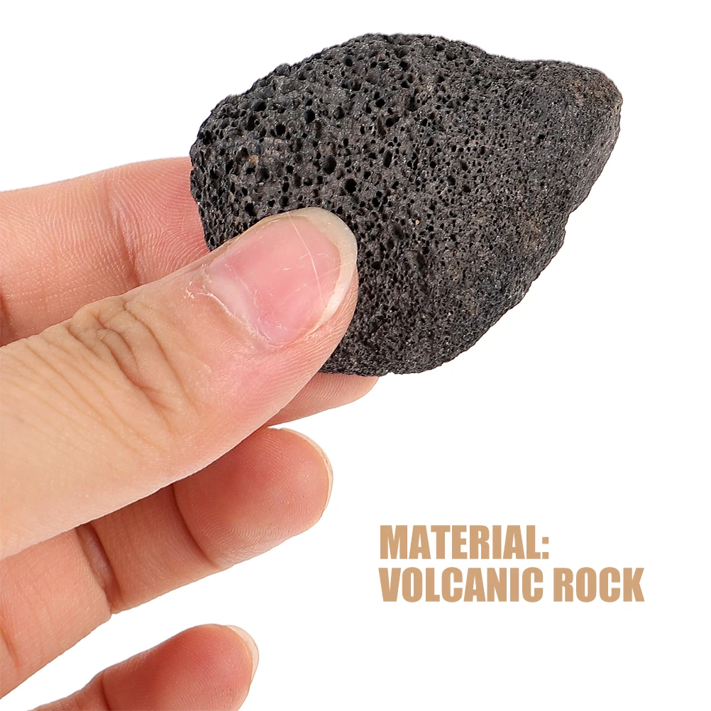 150 جرام/الحقيبة صخرة الحمم البركانية السوداء لحوض أسماك الأحجار البركانية الطبيعية للمناظر الطبيعية والنباتات الصخور الزخرفية للحديقة #4