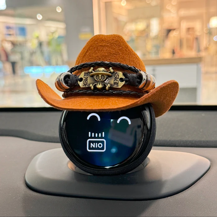 for NIO nomi   Hat robot es67et57  decorative car center console ornament western cowboy hat
