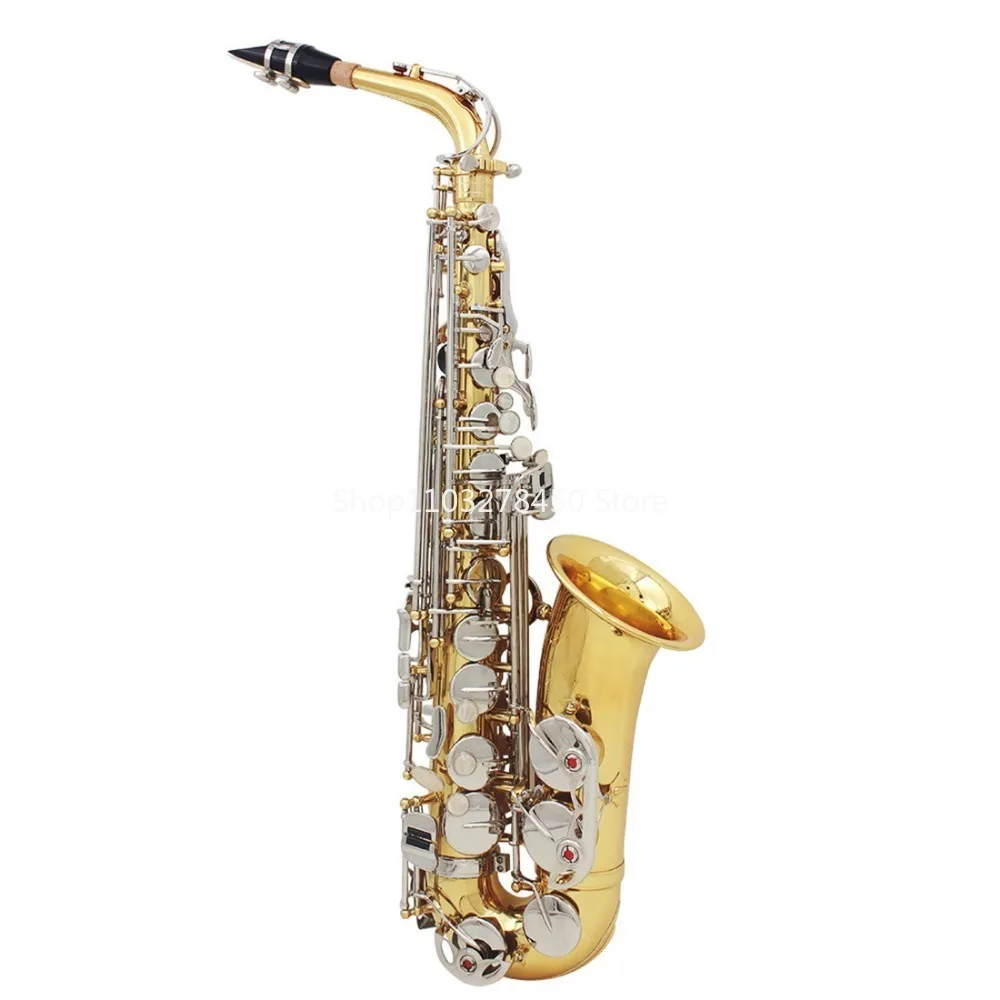 

E-Flat Alto Saxophone Beginner Musical Instrument Grading Performance Grade Painted Gold Brass Saxophone