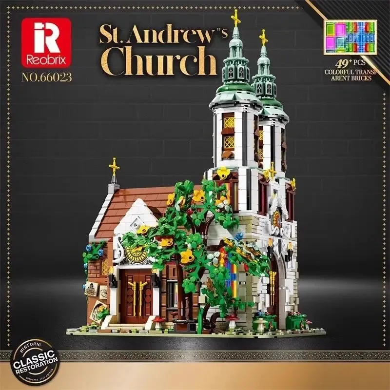 

3056pcs Reobrix St. Andrew's Church Building Model Modular Street View Series DIY Toy Building Blocks Boy Holiday Gift 3306pcs