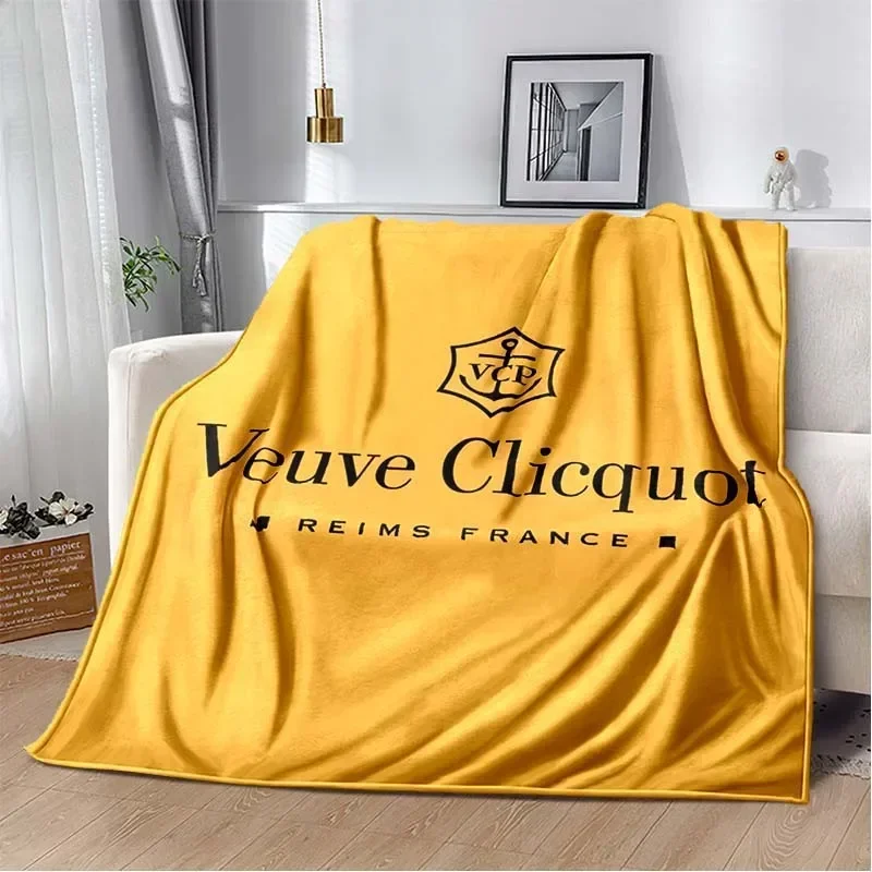 3D Printed Baby Blanket Fashion Veuves Clicquot Super Soft Warm Flannel Babes Carpet Portable Home Travel Office Baby Blankets