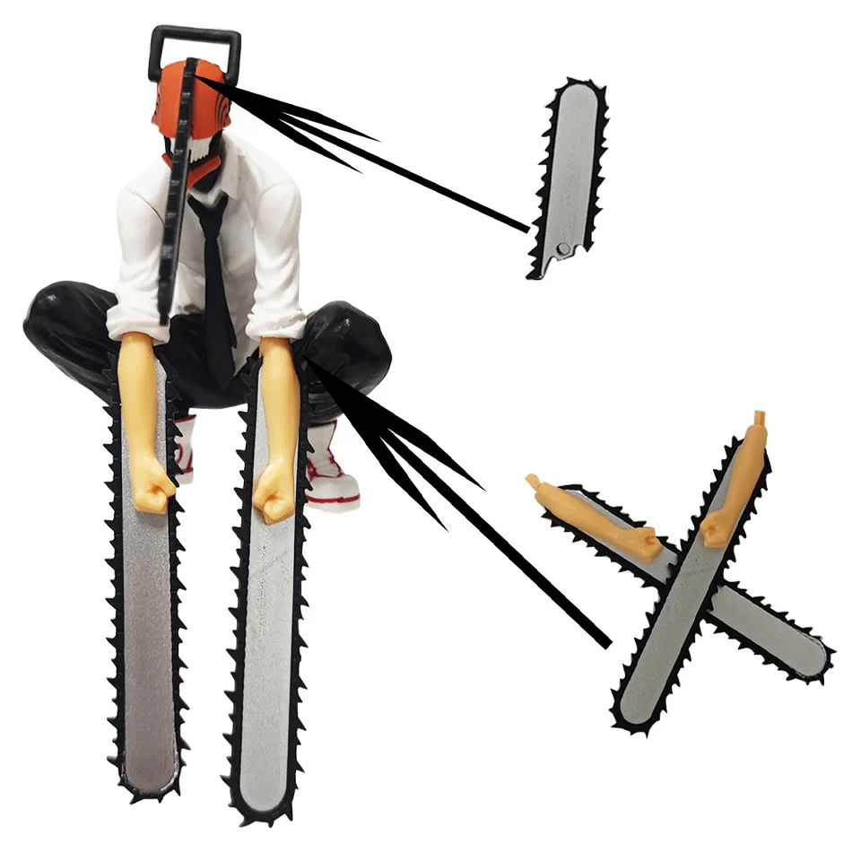 Chainsaw Man Anime Three Figure Power Denji Action Figure PVC Chainsaw Man Power Figurine PVC Adult Collection Model Doll Toys