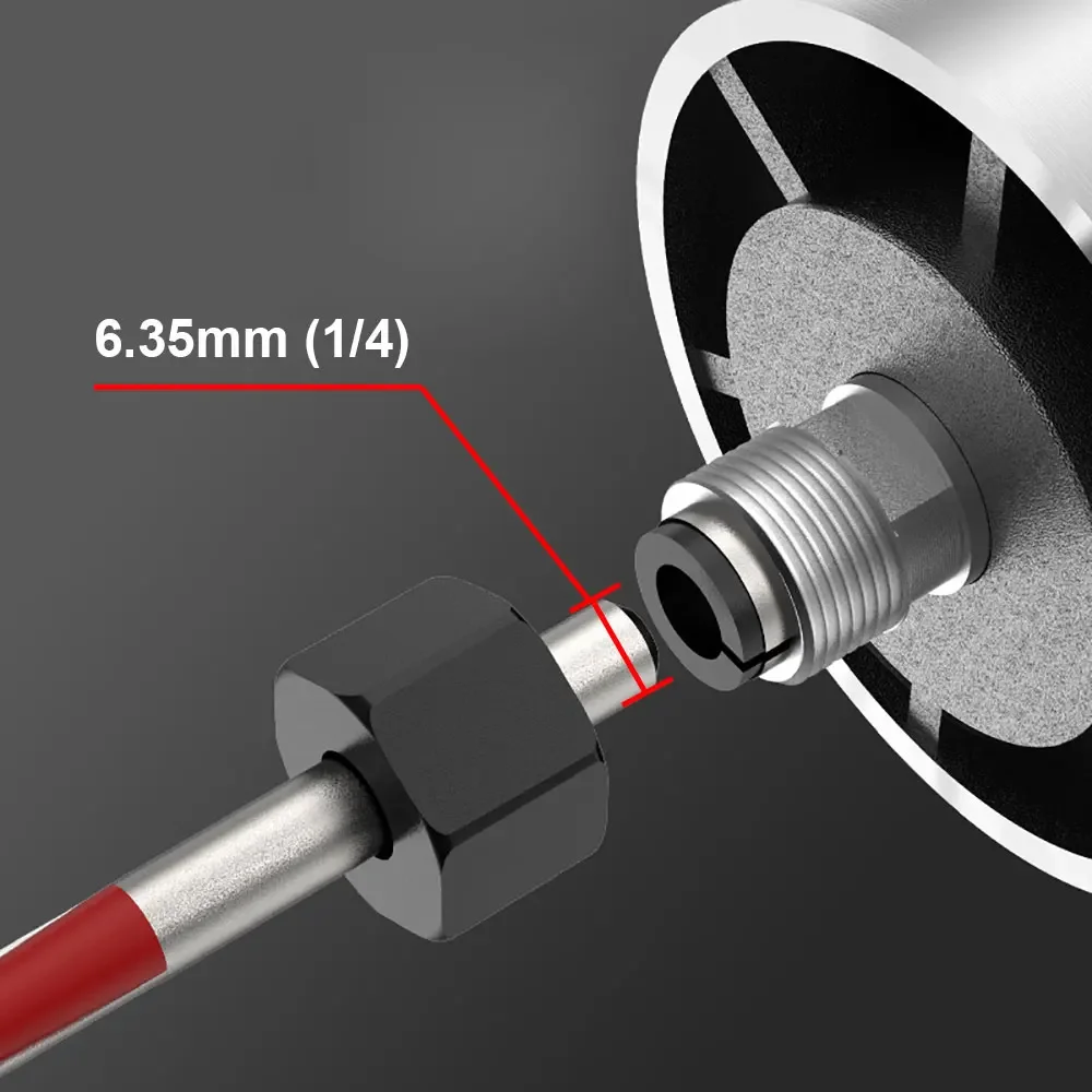 6 velocidades 800w mão roteador de madeira carpintaria aparador elétrico 110/220v para 6.35mm 30000rpm fresa máquina ferramentas elétricas