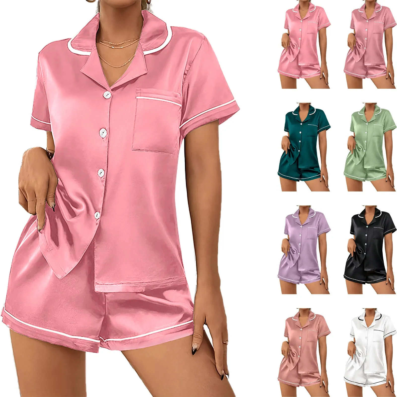 Set Women Short Pajamas Set Bride Getting Ready Outfit for Wedding Day Pajama Set for Women Women Shorts Pajamas Set