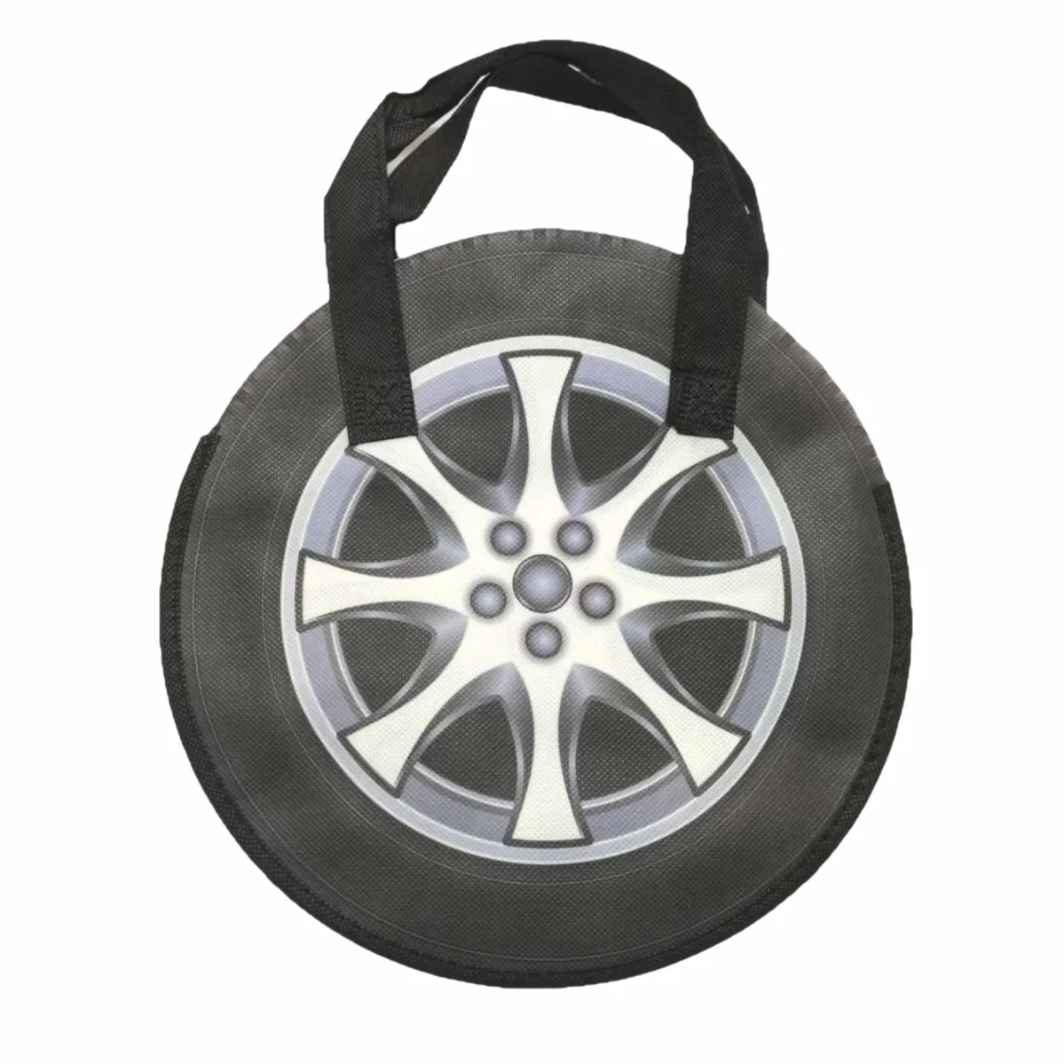 

Race Car Wheel Bags with Handles Racing Car Birthday Baby Shower Party Favors Non Woven Tote Bags Goodies Treats Boys Kids Decor