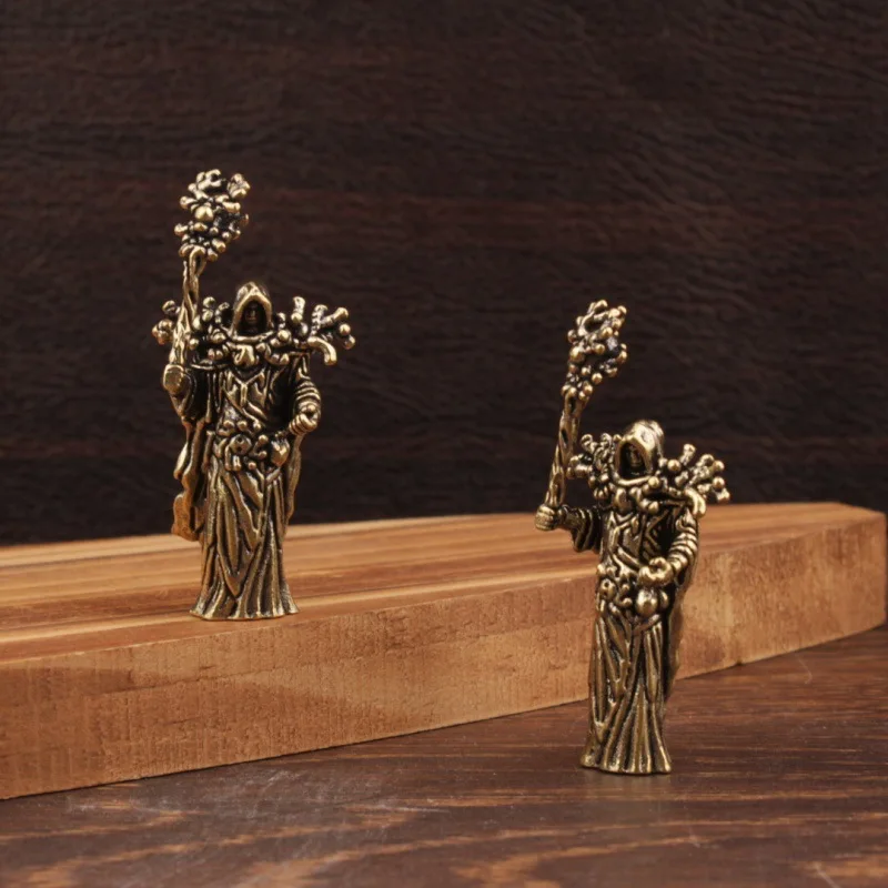1/2Pcs Creative Brass Wizard Small Ornament Cross-border Special for Small Ornament Copper Crafts