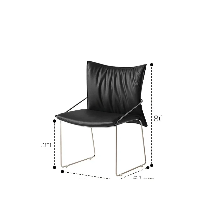 

European Home Light Luxury Dining Chair Antique Designer Simple Modern Chair Leisure Backrest Office Single Chair