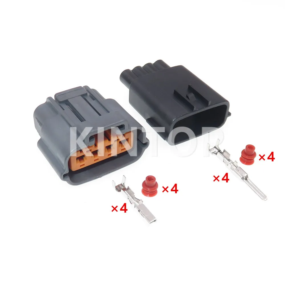 1 Set 4 Pins AC Assembly Car Ignition Controler Electri Wiring Socket 6195-0030 PB427-04125 Auto Sealed Connector With Terminal