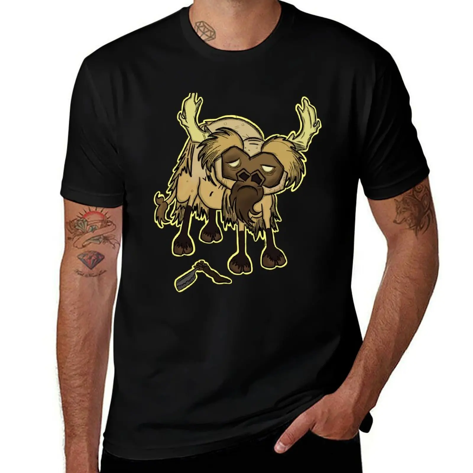 Shaved Beefalo, don't starve T-Shirt Daily Casual Short Sleeve Tee Shirt T-Shirt