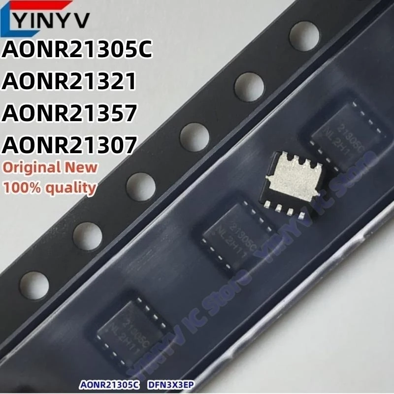 20Pcs AONR21321 21321 AONR21357 21357 AONR21307 21307 AONR21305C 21305C  DFN3x3EP  30V P-Channel MOSFET Chip 100% New original