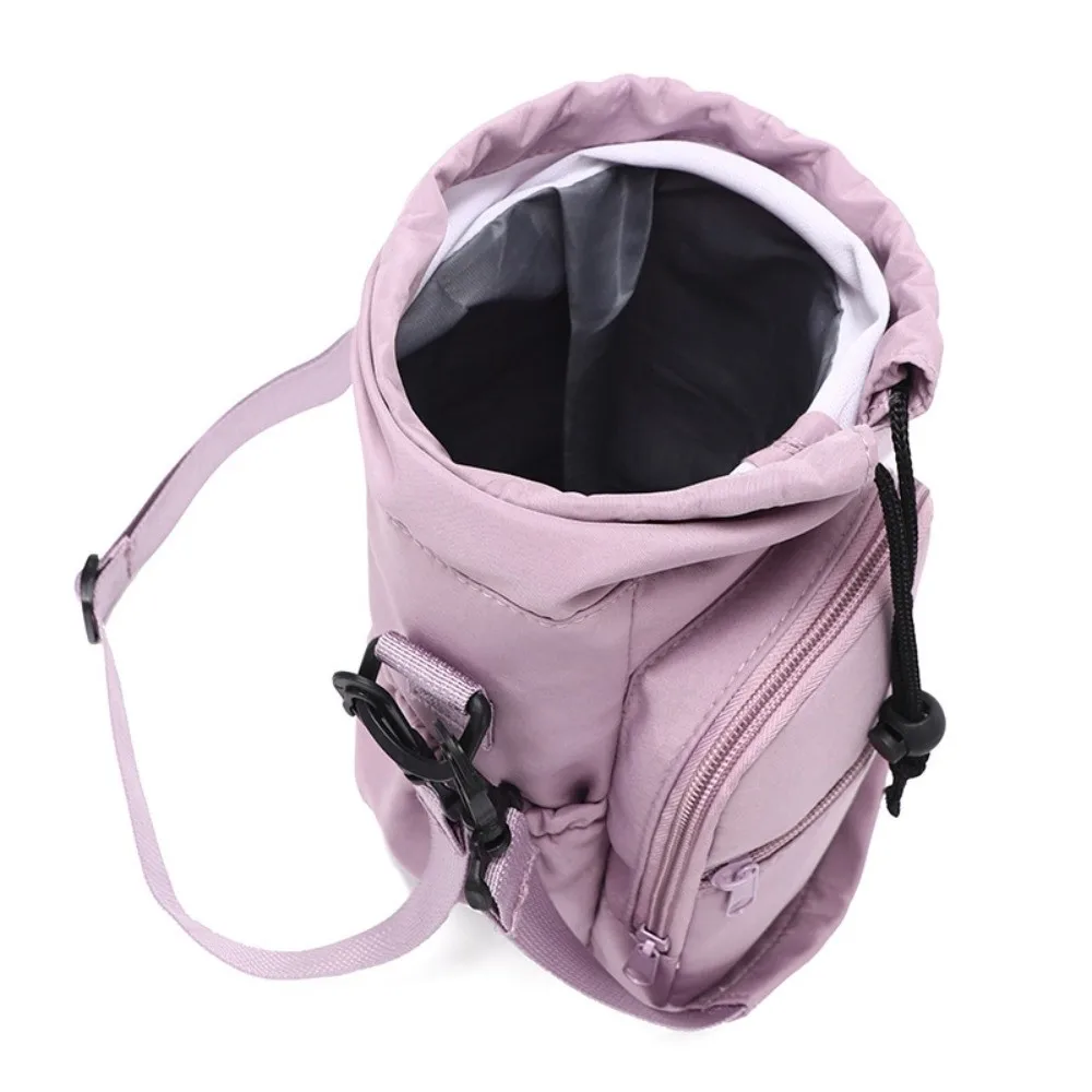 Adjustable Strap Water Bottle Bag Protective Sleeve Insulated Thermos Bottle Holder Crossbody with Phone Pocket