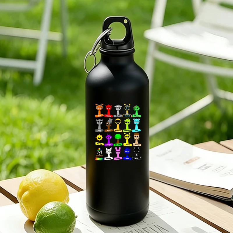 

Cute Sprunkiy Kids Water Bottle Anime Cartoon Print Man Sports Bottles Portable Aluminum Kettle Cup Gym Boy Girl Party Game Gift