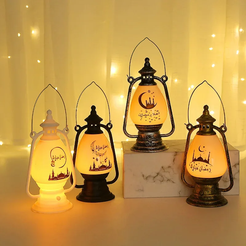 Eid Mubarak Hurricane Lamp , Coal Oil Windproof Lamp, Ramadan Decorative Lantern Lights, Eid Al Fitr Decoration Home Party Gifts