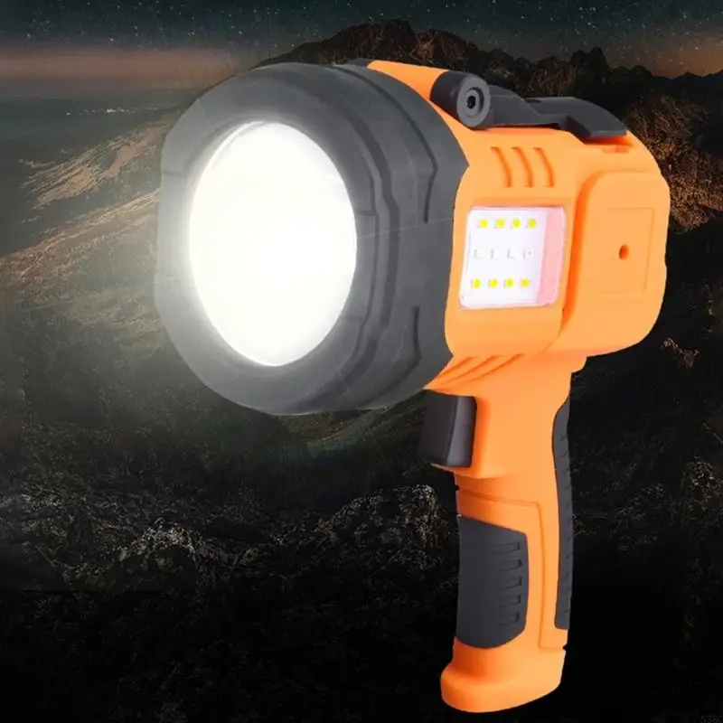 Flashlight a LED LUMEN alto lume N58C, USB C ricaricabile, per avventure all'aperto
