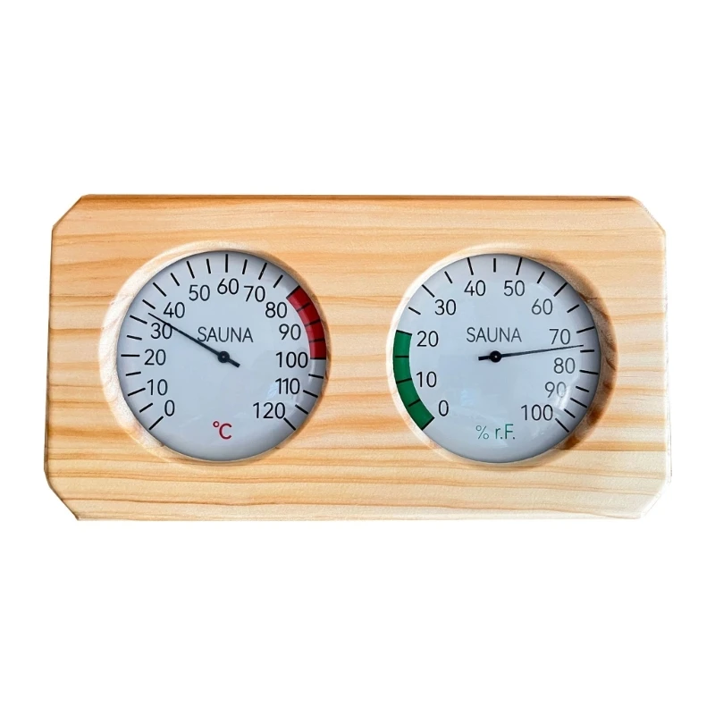 Sauna Room Thermometer Hygrometer Temperature & Humidity Tester Meter Precise Readings Clear Scale for Optimal Comfort