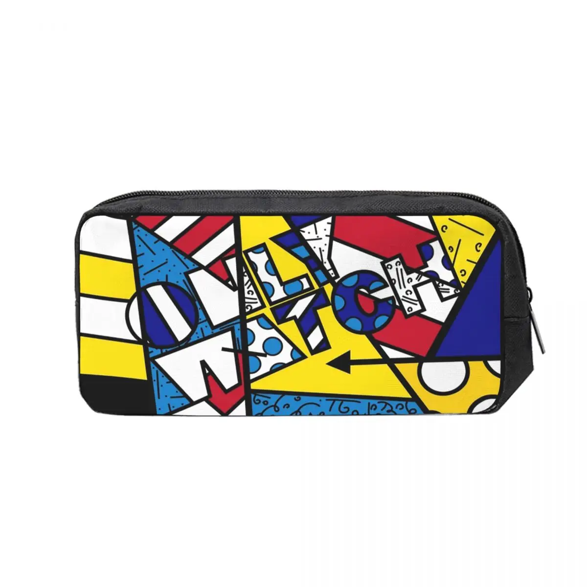 Estojos de Lápis Romero Britto para Estudantes, Caixa de Canetas Escolar, Bolsa de Lápis Grande, Estojo de Armazenamento, Porta-Canetas