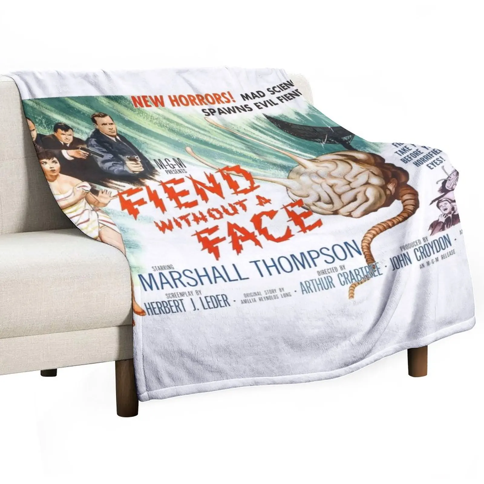 

Fiend Without a Face Throw Blanket Fluffys Large anime Travel Furrys Blankets